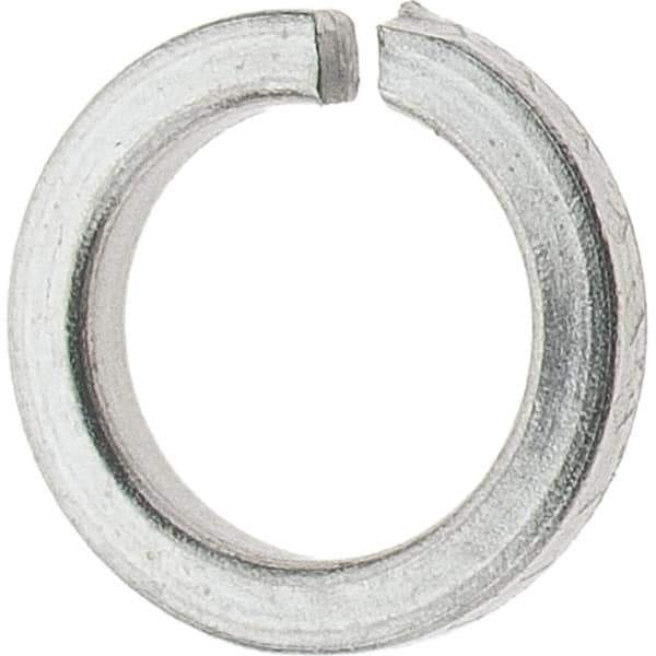 Value Collection - #6, 0.03" Thick High Collar Split Lock Washer - 18-8 Steel, Uncoated, 0.141" Min ID, 0.148" Max ID, 0.216" Max OD - Industrial Tool & Supply