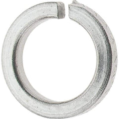 Value Collection - #6, 0.03" Thick High Collar Split Lock Washer - 18-8 Steel, Uncoated, 0.141" Min ID, 0.148" Max ID, 0.216" Max OD - Industrial Tool & Supply