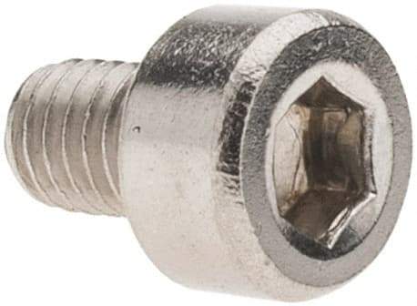 Value Collection - M3x0.50 Metric Coarse Hex Socket Drive, Socket Cap Screw - Grade 18-8 & Austenitic A2 Stainless Steel, Uncoated, Fully Threaded, 4mm Length Under Head - Industrial Tool & Supply