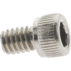 Value Collection - #8-32 UNC Hex Socket Drive, Socket Cap Screw - Grade 18-8 Stainless Steel, 1/4" Length Under Head - Industrial Tool & Supply