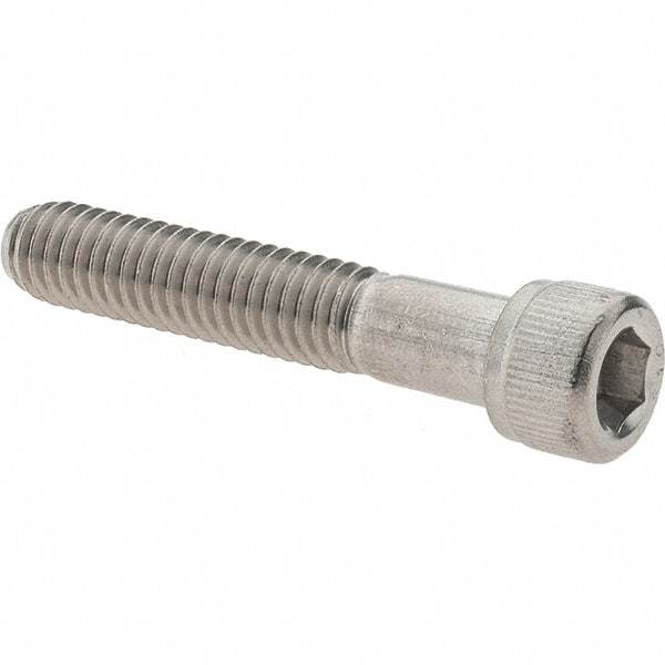 Made in USA - 5/16-18 UNC Hex Socket Drive, Socket Cap Screw - Grade 316 Stainless Steel, Uncoated, 1-3/4" Length Under Head - Industrial Tool & Supply
