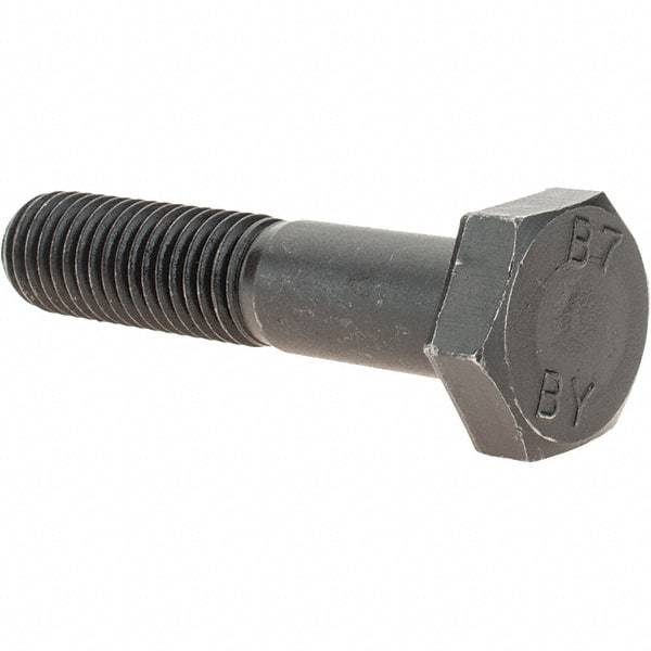 Value Collection - 5/8-11 Thread, 3" Length Under Head, Hex Head Bolt - Grade B7 Alloy Steel, Uncoated - Industrial Tool & Supply