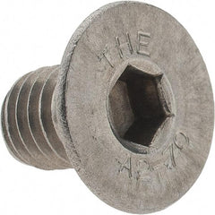 Value Collection - M8x1.25 Metric Coarse Hex Socket Drive, 90° Flat Screw - Grade 18-8 & Austenitic A2 Stainless Steel, Fully Threaded, 12mm OAL - Industrial Tool & Supply