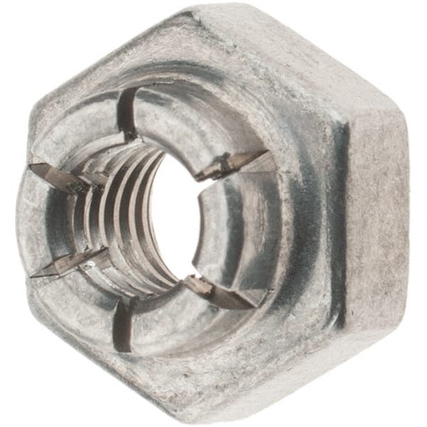 Value Collection - #8-32 UNJC 18-8 Hex Lock Nut with Expanding Flex Top - Industrial Tool & Supply