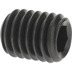 Value Collection - M8x1.25 Metric Coarse, 10mm OAL, Cup Point Set Screw - Grade 14.9 (45H) Alloy Steel, 4mm Key - Industrial Tool & Supply