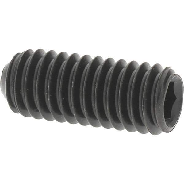 Value Collection - M4x0.70 Metric Coarse, 10mm OAL, Cup Point Set Screw - Grade 14.9 (45H) Alloy Steel, 2mm Key - Industrial Tool & Supply