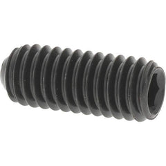 Value Collection - M4x0.70 Metric Coarse, 10mm OAL, Cup Point Set Screw - Grade 14.9 (45H) Alloy Steel, 2mm Key - Industrial Tool & Supply