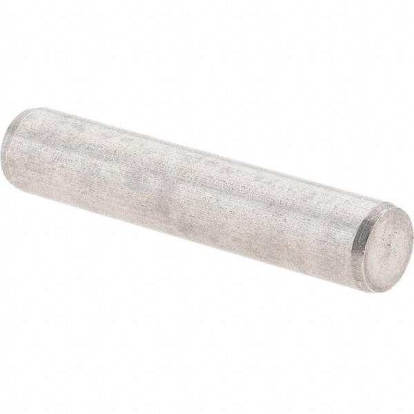 Value Collection - 4mm Diam x 20mm Pin Length 416 Stainless Steel Precision Dowel Pin - C 52-62 Hardness, 1 Beveled & 1 Rounded End - Industrial Tool & Supply
