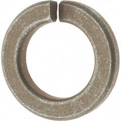Value Collection - 1", 1/4" Thick Split Lock Washer - AISI 4037 Alloy Steel, Zinc Yellow Dichromate Finish, 1.003" Min ID, 1.024" Max ID, 1.656" Max OD - Industrial Tool & Supply