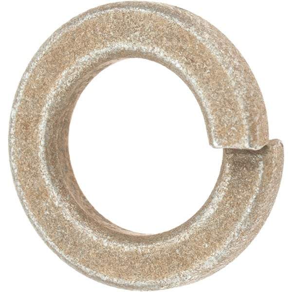 Value Collection - 5/8", 0.156" Thick Split Lock Washer - AISI 4037 Alloy Steel, Zinc Yellow Dichromate Finish, 0.628" Min ID, 0.641" Max ID, 1.073" Max OD - Industrial Tool & Supply