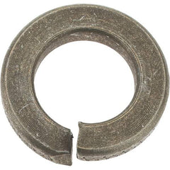Value Collection - 9/16", 0.141" Thick Split Lock Washer - AISI 4037 Alloy Steel, Zinc Yellow Dichromate Finish, 0.564" Min ID, 0.574" Max ID, 0.965" Max OD - Industrial Tool & Supply