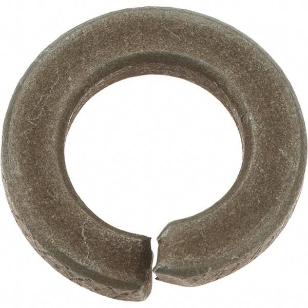 Value Collection - 7/16", 0.109" Thick Split Lock Washer - AISI 4037 Alloy Steel, Zinc Yellow Dichromate Finish, 0.44" Min ID, 0.45" Max ID, 0.776" Max OD - Industrial Tool & Supply