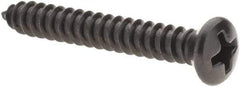 Value Collection - #8 Oval Head Phillips Sheet Metal Screw - Steel, 1-1/4" OAL, AISI 1016, ANSI/ASME B18.6.4, ASME B18.6.3 & SAE J933, Grade 1016-1024 - Industrial Tool & Supply