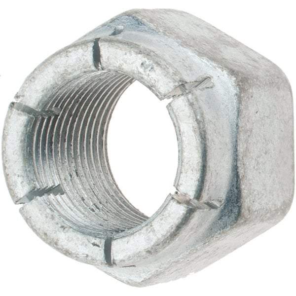 Value Collection - 3/4-16 UNJF Grade 2 Hex Lock Nut with Expanding Flex Top - Cadmium-Plated Finish, Meets Military Specifications - Industrial Tool & Supply
