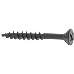 Buildex - #8, 1-1/2" OAL, Phillips Drive Flat Head, Steel Drywall Screws - Black Oxide Finish, Grade 2 - Industrial Tool & Supply