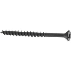 Buildex - #8, 2-1/4" OAL, Phillips Drive Flat Head, Steel Drywall Screws - Black Oxide Finish, Grade 2 - Industrial Tool & Supply