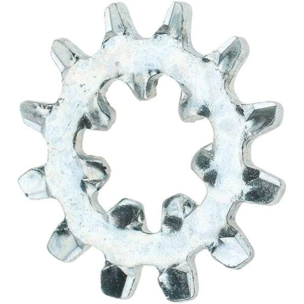 Value Collection - #10 Screw, Steel Internal Tooth Lock Washer - Zinc-Plated, Grade 2 - Industrial Tool & Supply