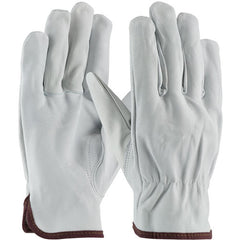 ‎71-3600/S Leather Drivers Gloves - Top Grain Goatskin Leather Drivers - Industry Grade - Keystone Thumb - Exact Industrial Supply