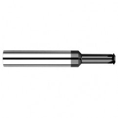 0.0980″ Cutter Diameter × 0.5000″ (1/2″) Reach Carbide Single Form #6 Thread Milling Cutter, 4 Flutes, Amorphous Diamond Coated - Industrial Tool & Supply