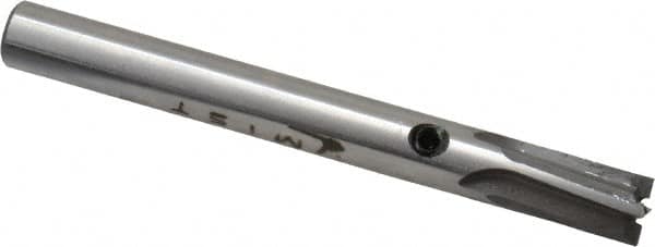 Made in USA - 1/4" Diam, 1/4" Shank, Diam, 4 Flutes, Straight Shank, Interchangeable Pilot Counterbore - Industrial Tool & Supply