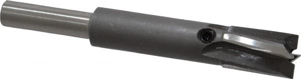 Made in USA - 13/32" Diam, 1/4" Shank, Diam, 4 Flutes, Straight Shank, Interchangeable Pilot Counterbore - Industrial Tool & Supply