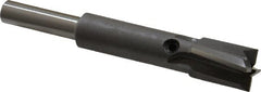 Made in USA - 7/16" Diam, 1/4" Shank, Diam, 4 Flutes, Straight Shank, Interchangeable Pilot Counterbore - Industrial Tool & Supply