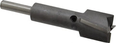 Made in USA - 3/4" Diam, 1/4" Shank, Diam, 4 Flutes, Straight Shank, Interchangeable Pilot Counterbore - Industrial Tool & Supply