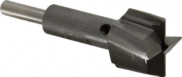 Made in USA - 31/32" Diam, 1/4" Shank, Diam, 4 Flutes, Straight Shank, Interchangeable Pilot Counterbore - Industrial Tool & Supply
