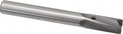 Made in USA - 17/32" Diam, 1/2" Shank, Diam, 4 Flutes, Straight Shank, Interchangeable Pilot Counterbore - Industrial Tool & Supply