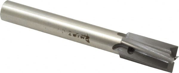 Made in USA - 5/8" Diam, 1/2" Shank, Diam, 4 Flutes, Straight Shank, Interchangeable Pilot Counterbore - Industrial Tool & Supply