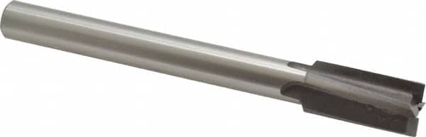 Made in USA - 21/32" Diam, 1/2" Shank, Diam, 4 Flutes, Straight Shank, Interchangeable Pilot Counterbore - Industrial Tool & Supply