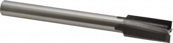 Made in USA - 11/16" Diam, 1/2" Shank, Diam, 4 Flutes, Straight Shank, Interchangeable Pilot Counterbore - Industrial Tool & Supply