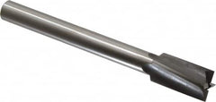 Made in USA - 23/32" Diam, 1/2" Shank, Diam, 4 Flutes, Straight Shank, Interchangeable Pilot Counterbore - Industrial Tool & Supply