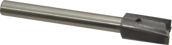 Made in USA - 13/16" Diam, 1/2" Shank, Diam, 4 Flutes, Straight Shank, Interchangeable Pilot Counterbore - Industrial Tool & Supply