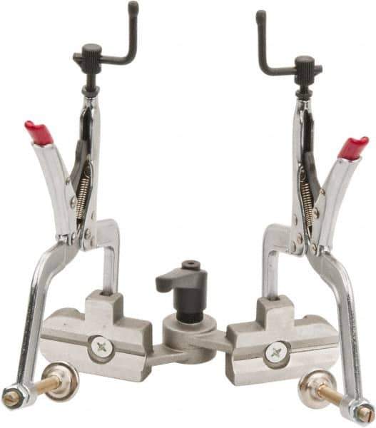 Strong Hand Tools - Adjustable Angle, 2 Axes, 8-1/2" Long, 3" Max Capacity, Angle & Corner Clamp - 30 to 275° Clamping Angle, 3" Throat Depth - Industrial Tool & Supply