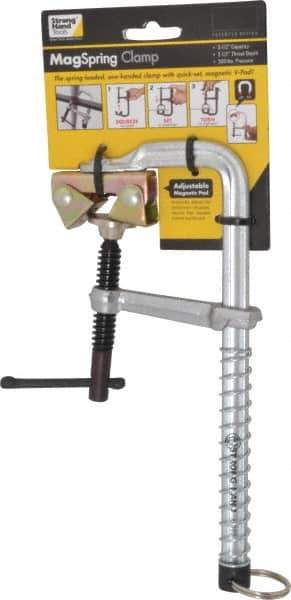Strong Hand Tools - 2-1/2" Deep Throat, 5-1/2" Max Capacity, Standard Sliding Arm Clamp - 300 Lb Clamping Pressure - Industrial Tool & Supply