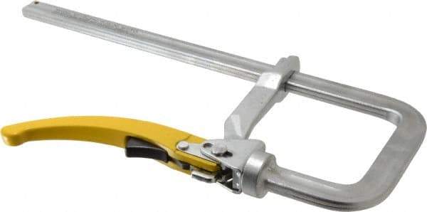 Strong Hand Tools - 4-3/4" Deep Throat, 10" Max Capacity, Step Over Sliding Arm Clamp - 1,000 Lb Clamping Pressure - Industrial Tool & Supply