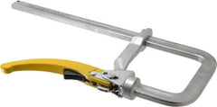 Strong Hand Tools - 4-3/4" Deep Throat, 10" Max Capacity, Step Over Sliding Arm Clamp - 1,000 Lb Clamping Pressure - Industrial Tool & Supply