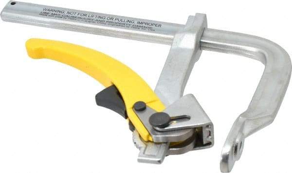Strong Hand Tools - 4-3/4" Deep Throat, 7" Max Capacity, Standard Sliding Arm Clamp - 1,000 Lb Clamping Pressure - Industrial Tool & Supply