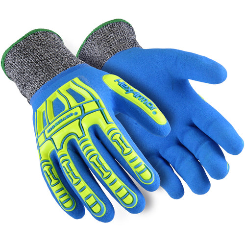 Full Sandy Nitrile Dip with Hi-Vis Cut Resistant Shell, Size XXL