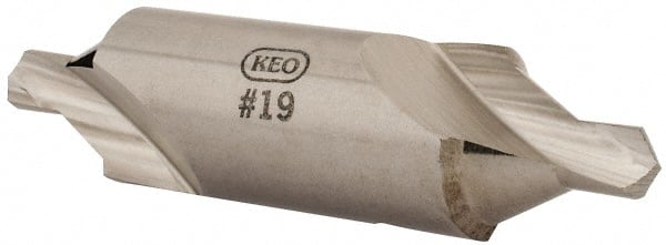 Keo - #19 Bell Cut 60° Incl Angle High Speed Steel Combo Drill & Countersink - Industrial Tool & Supply
