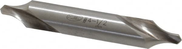 Keo - #4-1/2 Radius Cut 60° Incl Angle High Speed Steel Combo Drill & Countersink - Industrial Tool & Supply