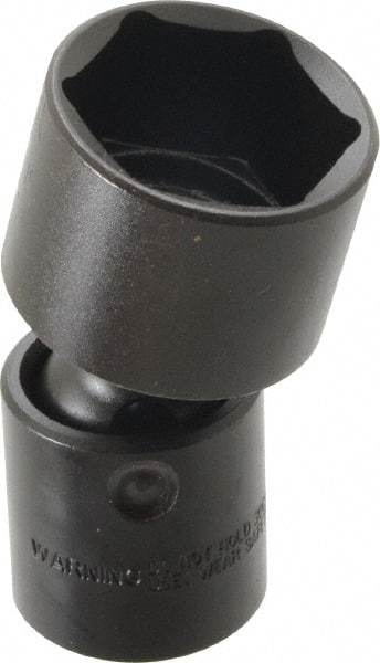 Proto - 1/2" Drive 1-5/16" Standard Universal Impact Socket - 6 Points, 3-19/64" OAL - Industrial Tool & Supply