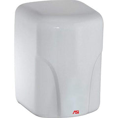 ASI-American Specialties, Inc. - 1600 Watt White Finish Electric Hand Dryer - 220-240 Volts, 7.3 Amps, 8-1/16" Wide x 11-19/64" High x 7-5/64" Deep - Industrial Tool & Supply