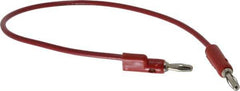 Pomona - Red Electrical Test Equipment Banana Plug - Use with 1581, 2854 Banana Plugs, Standard Banana Plugs - Industrial Tool & Supply