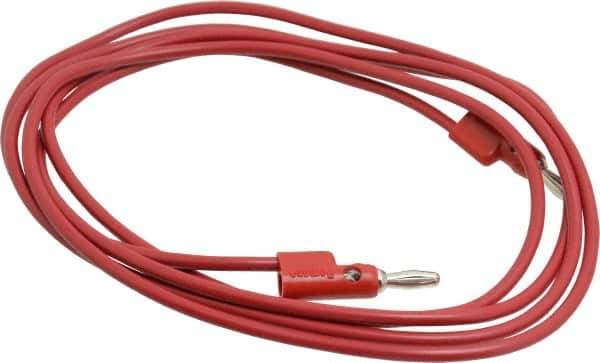 Pomona - Red Electrical Test Equipment Banana Plug - Use with 1581, 2854 Banana Plugs, Standard Banana Plugs - Industrial Tool & Supply