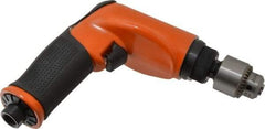Dotco - 1/4" Keyed Chuck - Pistol Grip Handle, 5,200 RPM, 0.6 hp, 90 psi - Industrial Tool & Supply