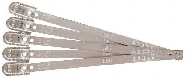 Pryor - 8.27 Inch Long, 70 Kg Breaking Strength, Metal T Indicative Seal - 7 Inch Operating Length, Metallic Tin Plated Metal - Industrial Tool & Supply