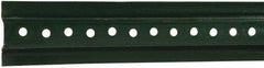 NMC - 8' High, Traffic Sign Post - Steel, 3/8" Hole Diam, Green - Industrial Tool & Supply