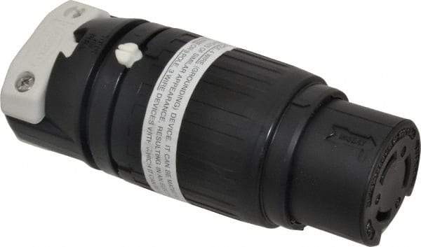 Hubbell Wiring Device-Kellems - 250 VDC, 600 VAC, 50 Amp, NonNEMA Configuration, Industrial Grade, Self Grounding Connector - 1 Phase, 3 Poles, IP20, 0.83 to 1-1/4 Inch Cord Diameter - Industrial Tool & Supply